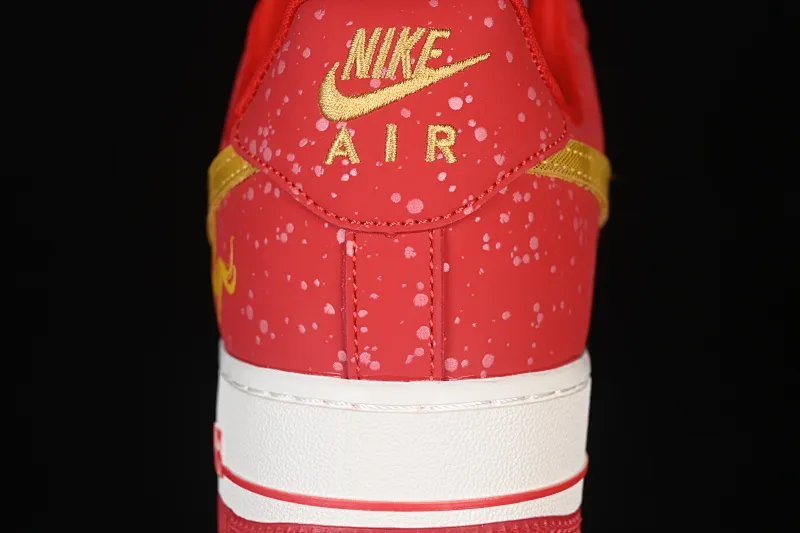 All Categories Nk Air Force 1 Air Force Series Nk Air Force 1 Low Air Force Low Nike Air Force 1'07 Low Limited Edition for the Year of the Horse White, Red and Gold Splashed Ink Air Force 1 Low-top Casual Sneakers DF0188-131